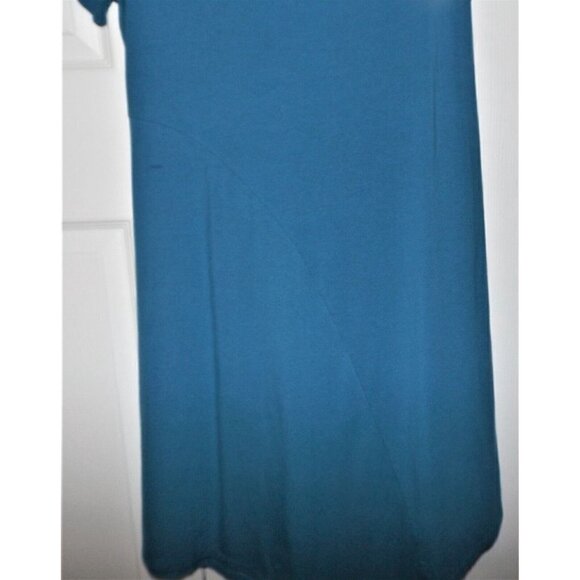 Soft Surroundings M Teal Reef "Happy Place" dress short sleeves - Picture 4 of 5